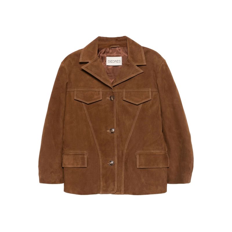 Siedres Brown Jackets  Leather Jackets Women